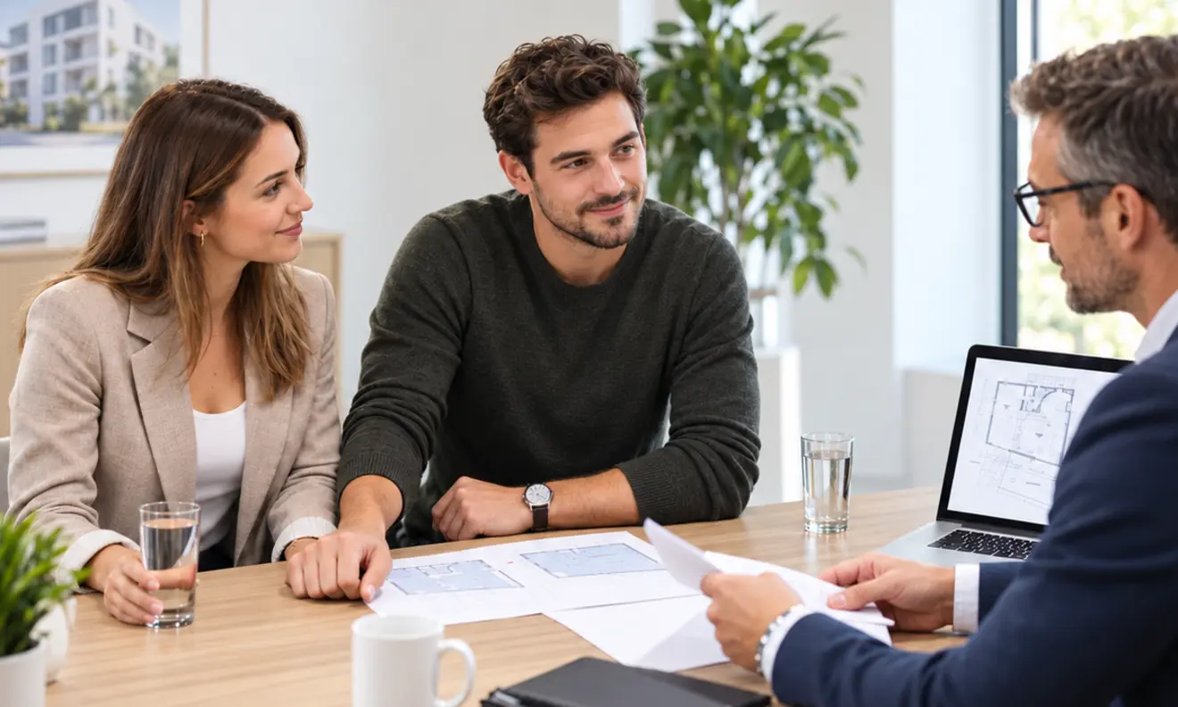 Consulente di Progetto Casa a colloquio con una coppia
